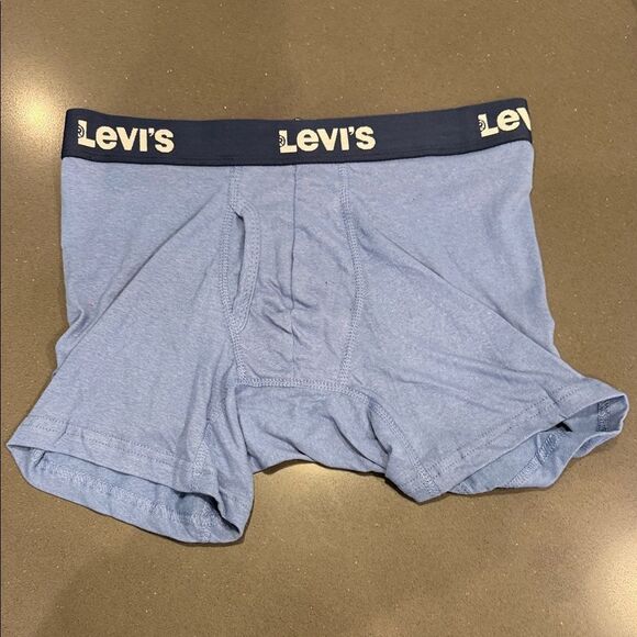 Levi's Light Gray Boxer Briefs with Navy Waistband - Picture 3 of 6